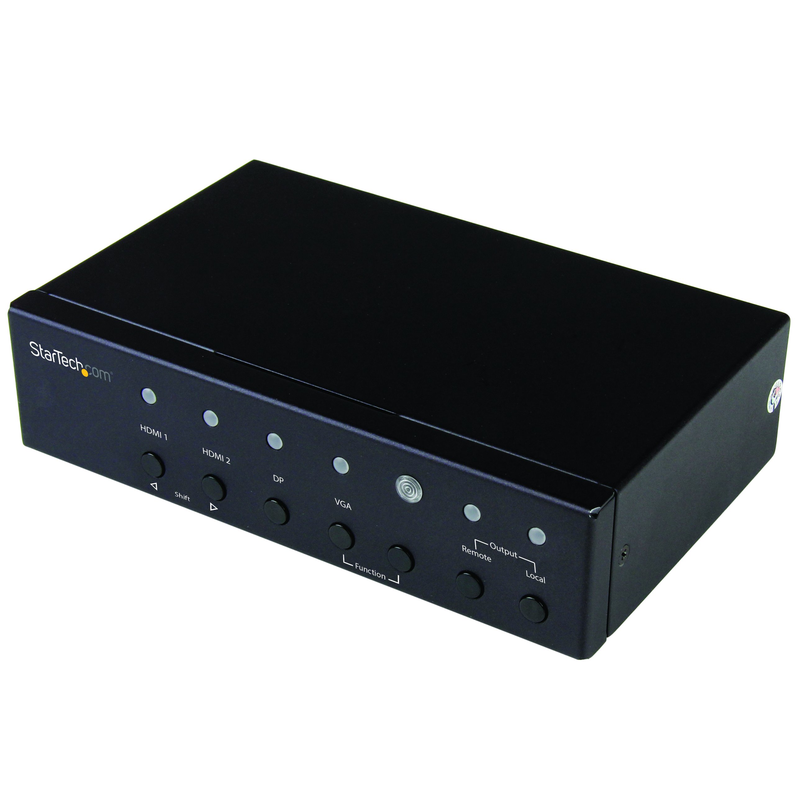 StarTech.com Multi-Input HDBaseT Extender with Built-in Switch - 4K DisplayPort VGA & HDMI Over CAT5e/CAT6 - 230ft Range, TAA Compliant (STDHVHDBT) - Perfect for Conference Rooms, Classrooms & Home Theater Setups