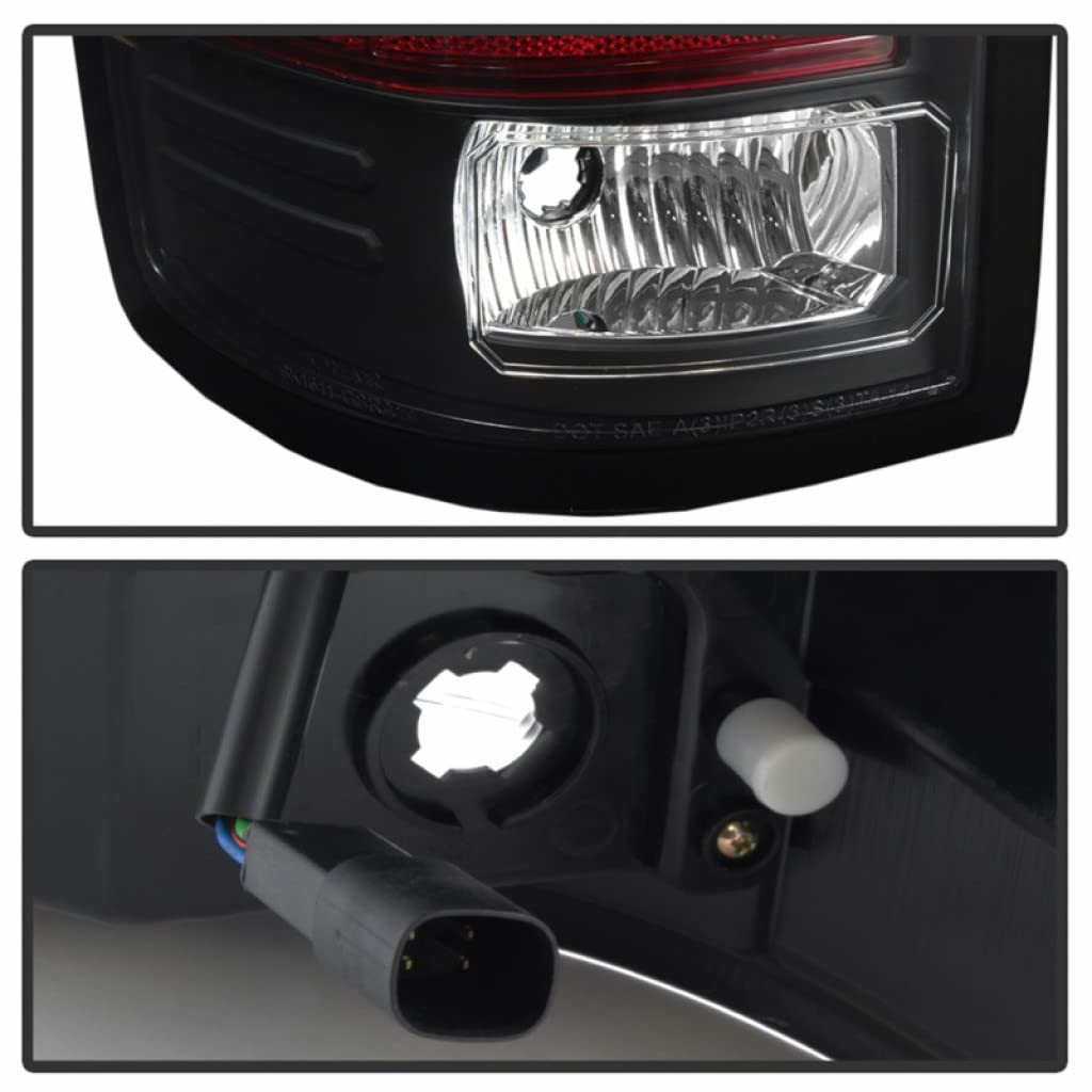 2016-2017 GMC Sierra 1500 Spyder LED Tail Lights Pair with Light Bar - Black (Part# 5083777) | Durable & Stylish Upgrade for Night Driving & Off-Road Adventures