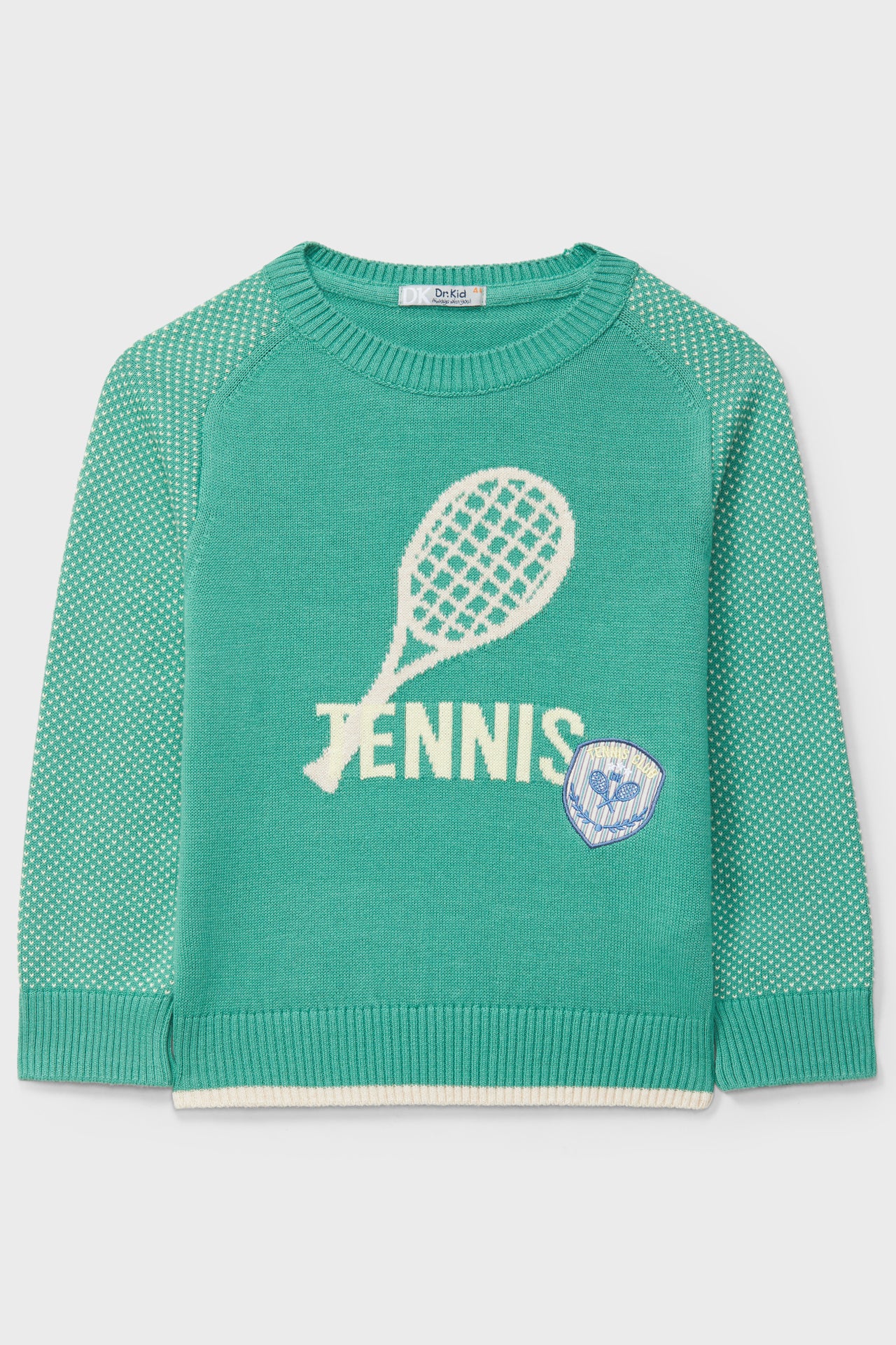 Stylish Green Tennis Knit Jumper for Women - Comfortable & Breathable - Perfect for Casual Wear, Sports & Outdoor Activities