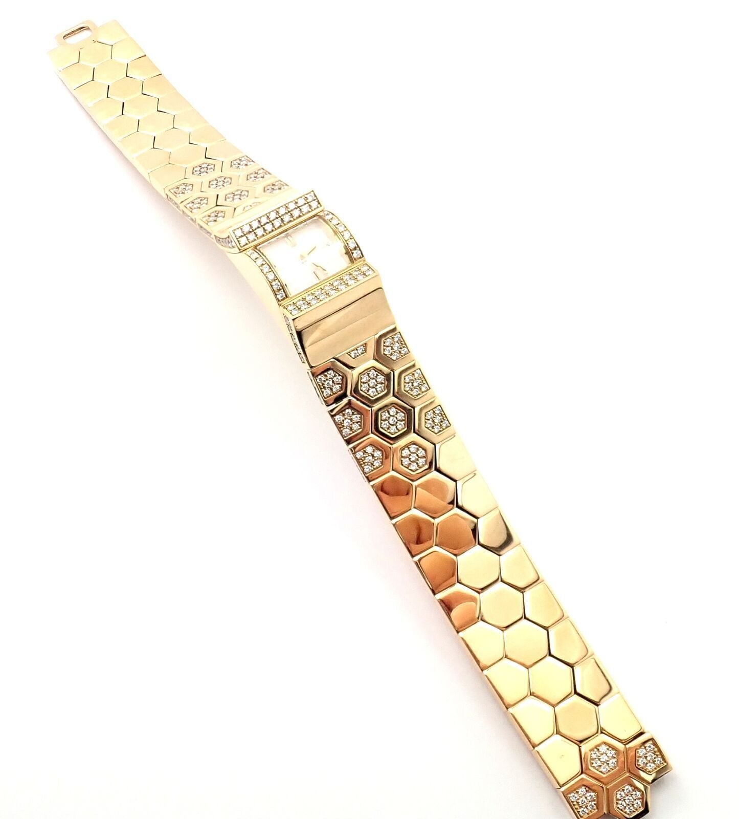 Authentic Van Cleef & Arpels Ludo Swann 18k Yellow Gold Diamond Watch - Luxury Swiss Timepiece for Women - Perfect for Formal Events & Special Occasions