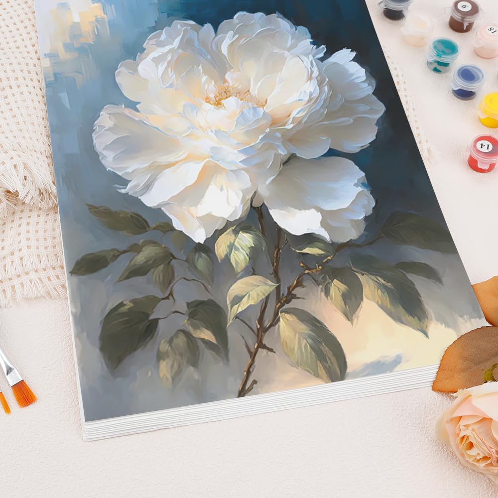 Premium 9x12 Inch Watercolor Paper - 140lb/300gsm Heavyweight White Cotton Paper - 30 Sheets Bulk Pack for Artists, Mixed Media & Sketching - Ideal for Watercolor Painting, Drawing, Calligraphy & Professional Art Projects