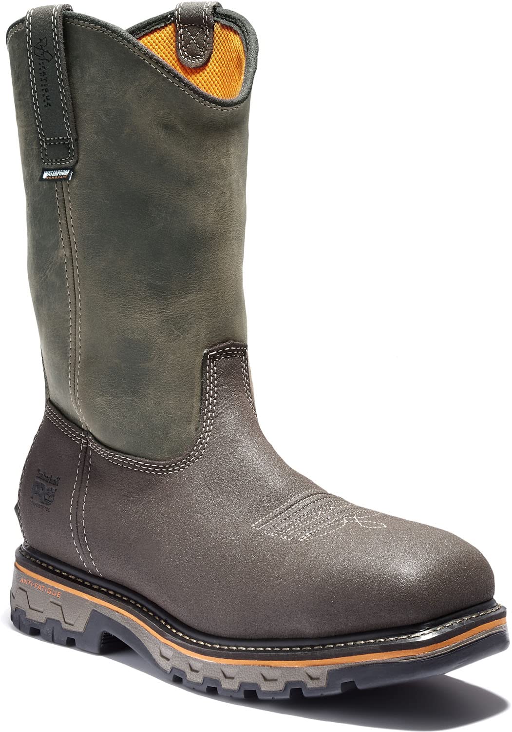 Timberland PRO Men's Pull-On Steel Toe Work Boots - Waterproof Industrial Safety Shoes for Construction & Outdoor Work