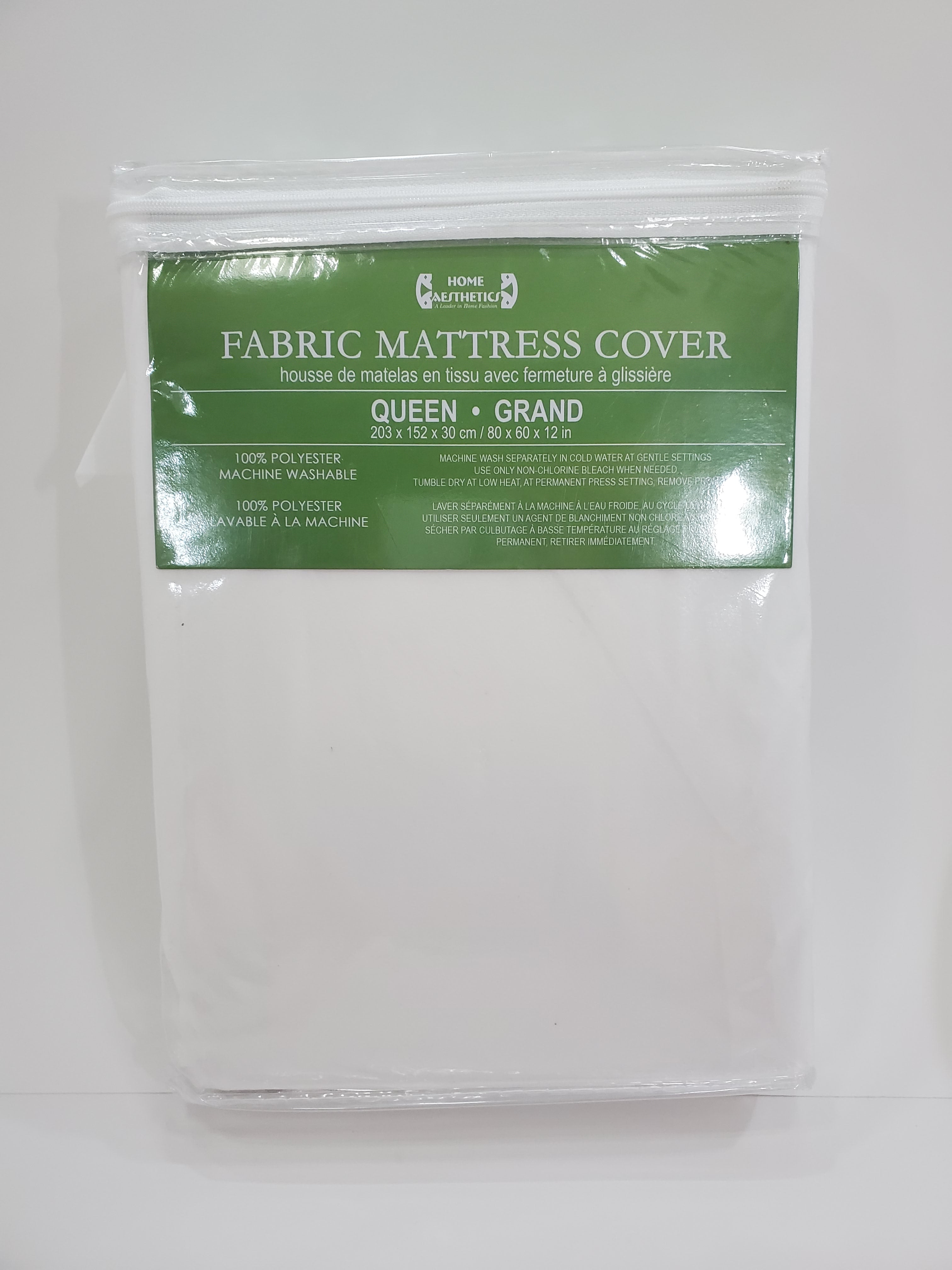Premium Queen Mattress Cover with Zipper - Waterproof, Hypoallergenic Bedding Protector for Allergies & Dust Mites - Soft Breathable Fabric for Home & Guest Room Use