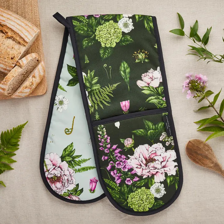 Heat-Resistant Summer Garden Oven Gloves - Extra Long BBQ & Kitchen Mittens for Grilling, Baking & Cooking - Perfect for Outdoor Picnics & Backyard Parties