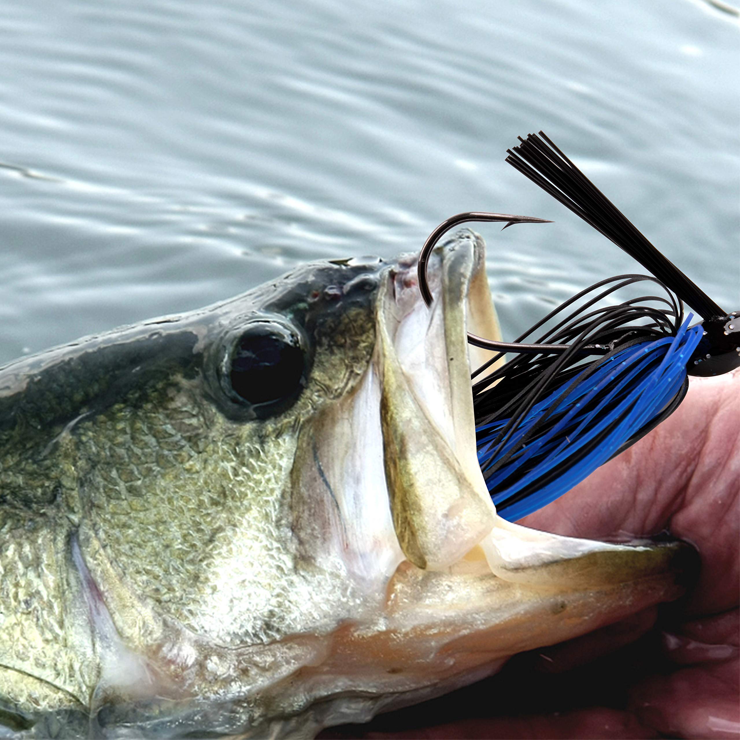 Bass Fishing Lure Kit - 6/12Pcs Weedless Jigs for Bass & Walleye - Perfect for Freshwater & Saltwater Fishing