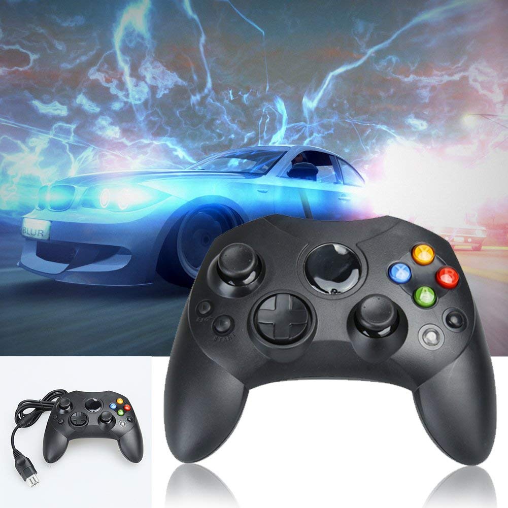 Mekela 2-Pack Classic Wired Xbox Controller Gamepad for Xbox Series S/X - Dual Shock Joystick with Ergonomic Design (Black) - Perfect for Gaming, Streaming & Multiplayer Sessions