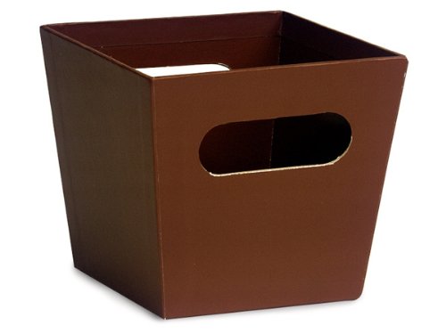 Gourmet Chocolate Square Tray 5x5x4.5 Inches - 5 Units (6 Pack per Unit) - Perfect for Parties, Gifts & Dessert Displays