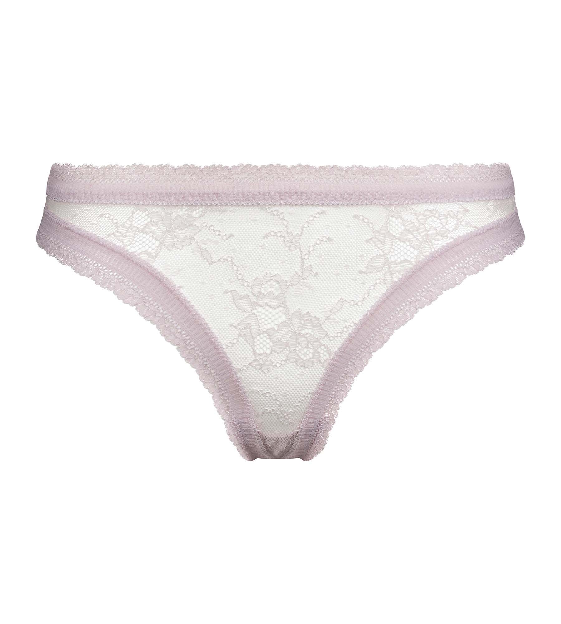 Lilac Floral Lace String Femme - Elegant & Romantic Lingerie for Women | Perfect for Valentine's Day, Bridal Shower & Special Occasions