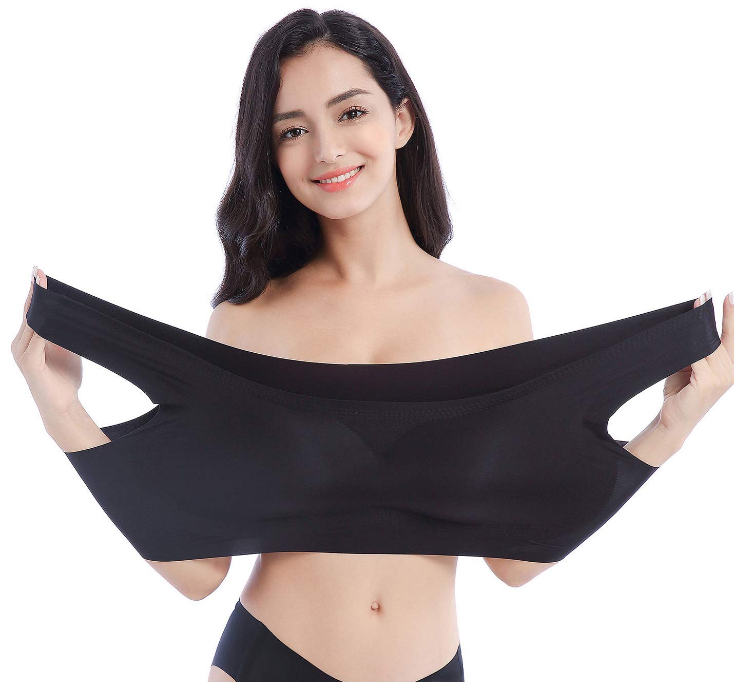 FEOYA Women's Seamless Sports Bras - Soft Wireless Comfort for Yoga, Gym & Sleep | Breathable Support for Daily Wear & Active Lifestyles