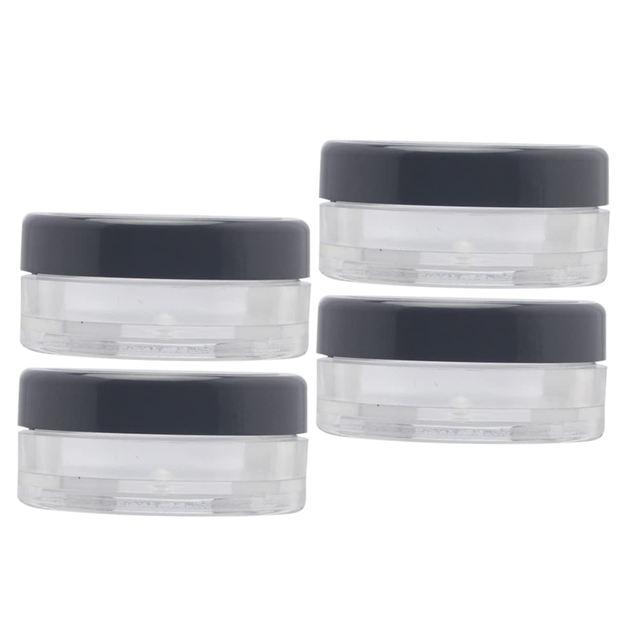 FOMIYES 4-Piece Plastic Loose Powder Box Set - Travel-Friendly Makeup Containers for Face Powder, Blush & Highlighter | Perfect for Home, Salon & On-the-Go Touch Ups