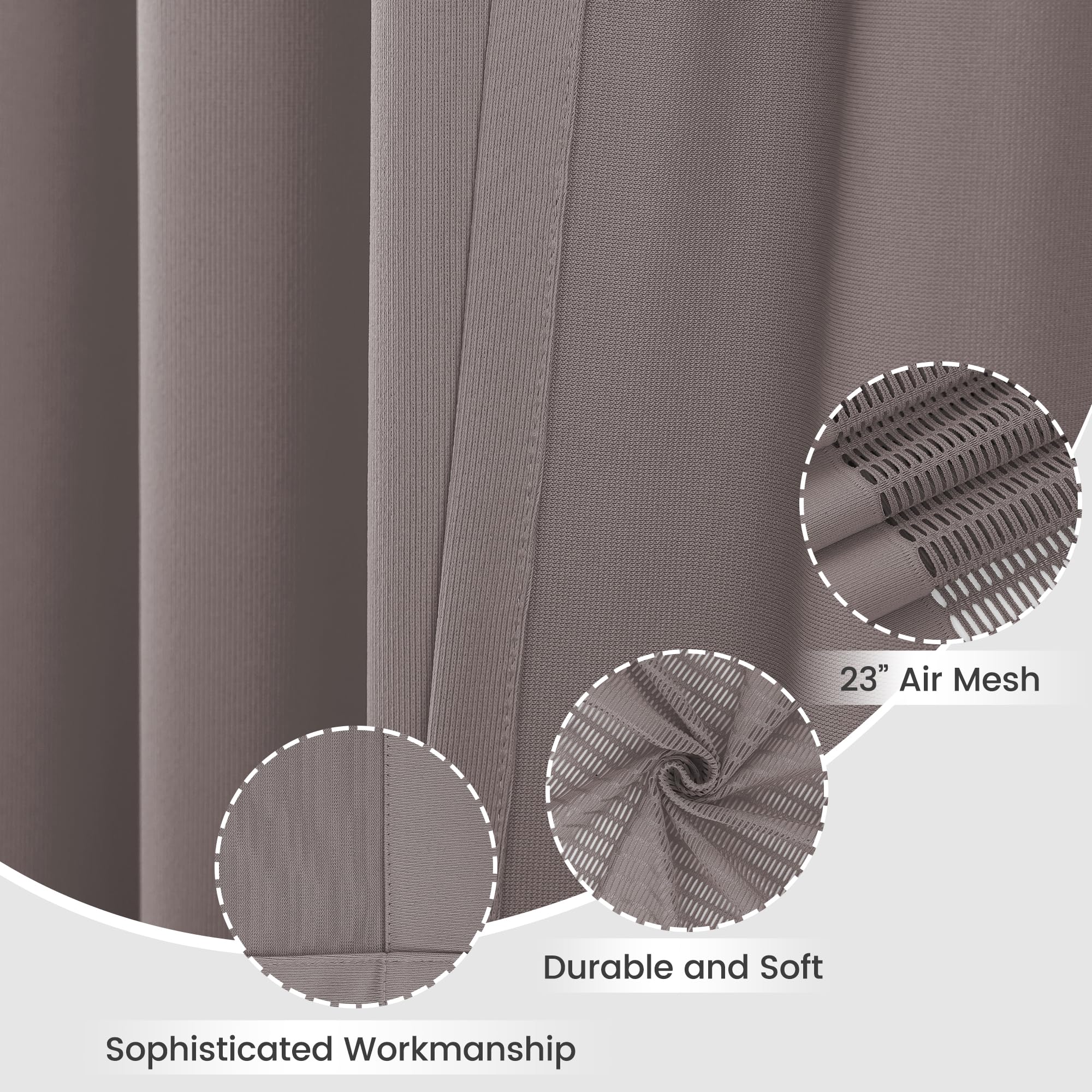 Flame Retardant Hospital Privacy Curtain - 9x8FT Grey Medical Room Divider with Grommets for Clinics, Labs & Healthcare Facilities | Fire-Resistant Cubicle Curtain for Patient Safety & Infection Control