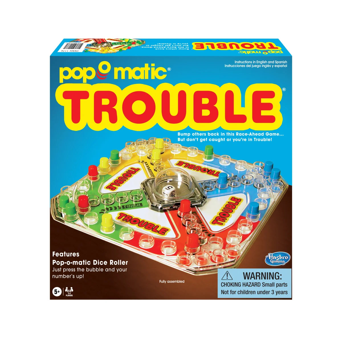Classic Trouble Board Game - Fun Family Game Night Activity for Kids & Adults - Perfect for Parties, Travel & Indoor Entertainment