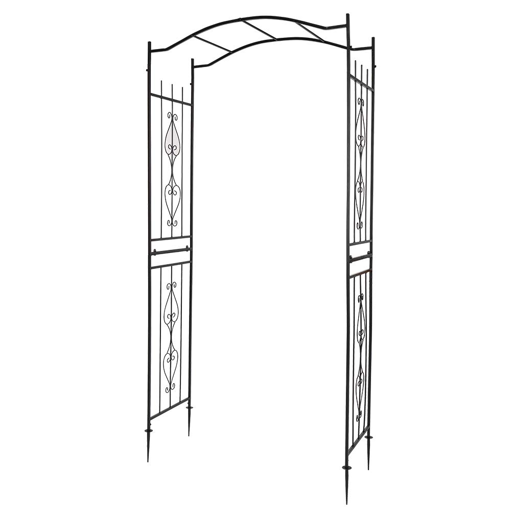 Wrought Iron Plant Climbing Frame - Decorative Garden Arch for Roses, Vines & Flowers | Perfect for Outdoor Gardens, Patios & Wedding Decor