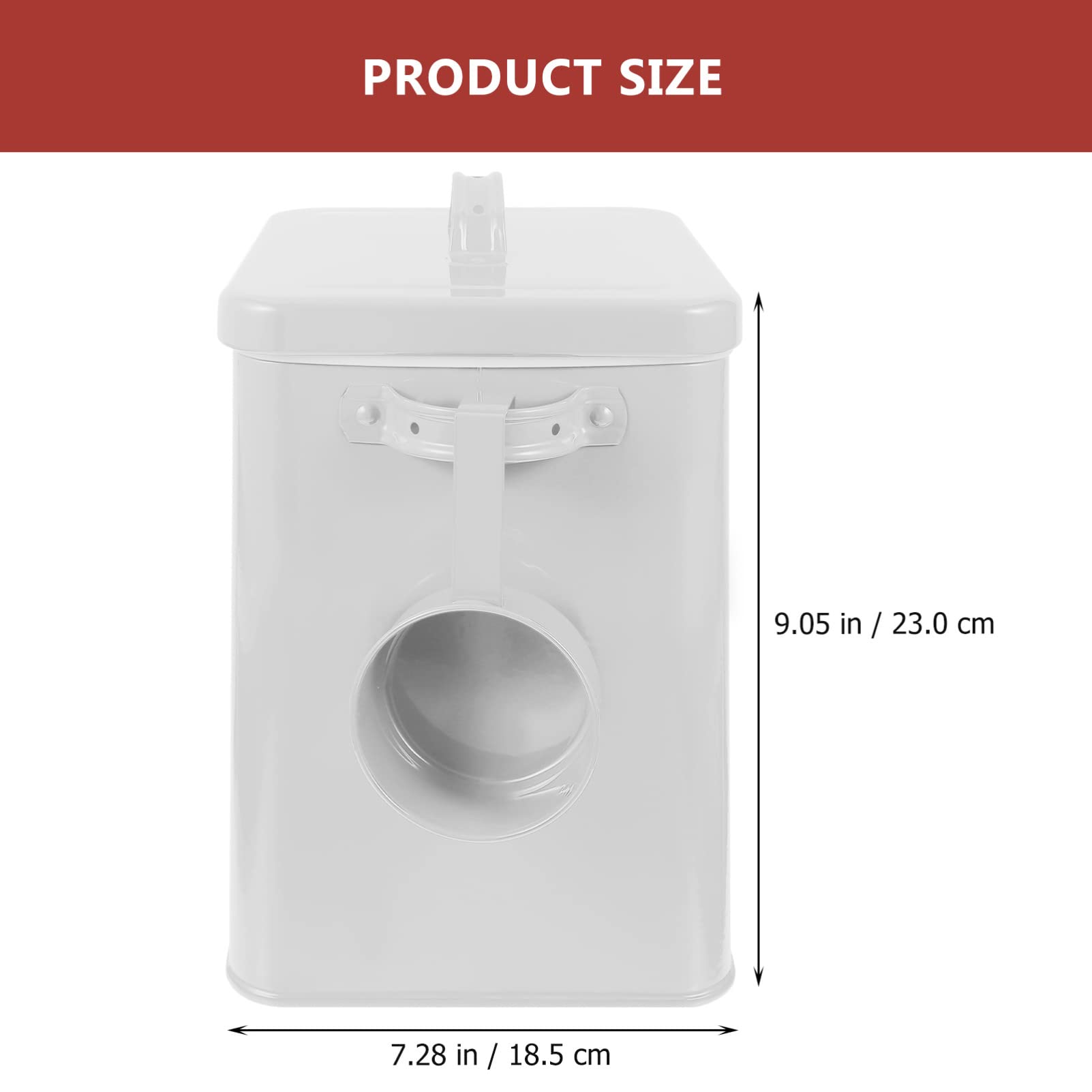 Airtight Food Storage Containers with Lids - 4 Pack White Kitchen Storage Bins for Rice, Flour, Sugar, Coffee & Dry Goods | Perfect for Pantry Organization & Bulk Food Storage