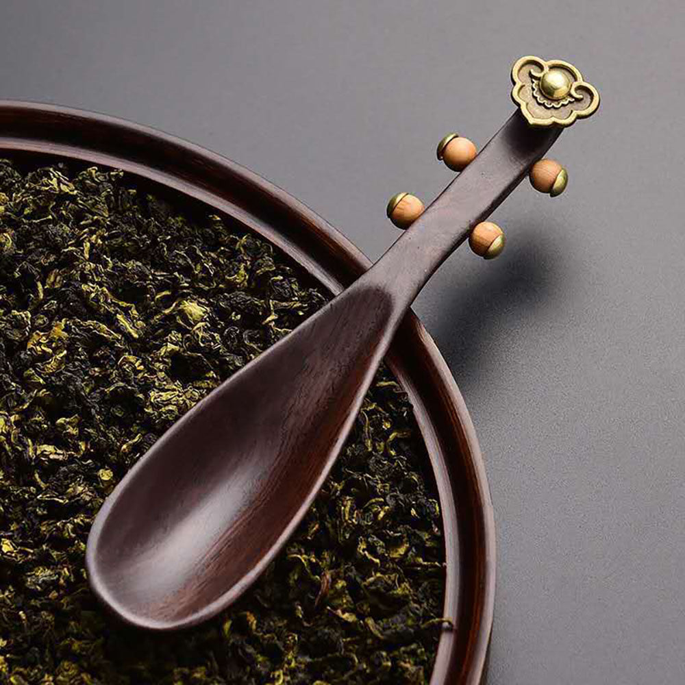 Premium Ebony Wood Pipa Cha He Tea Holder - Traditional Chinese Tea Tray for Gongfu Tea Ceremony & Home Decor