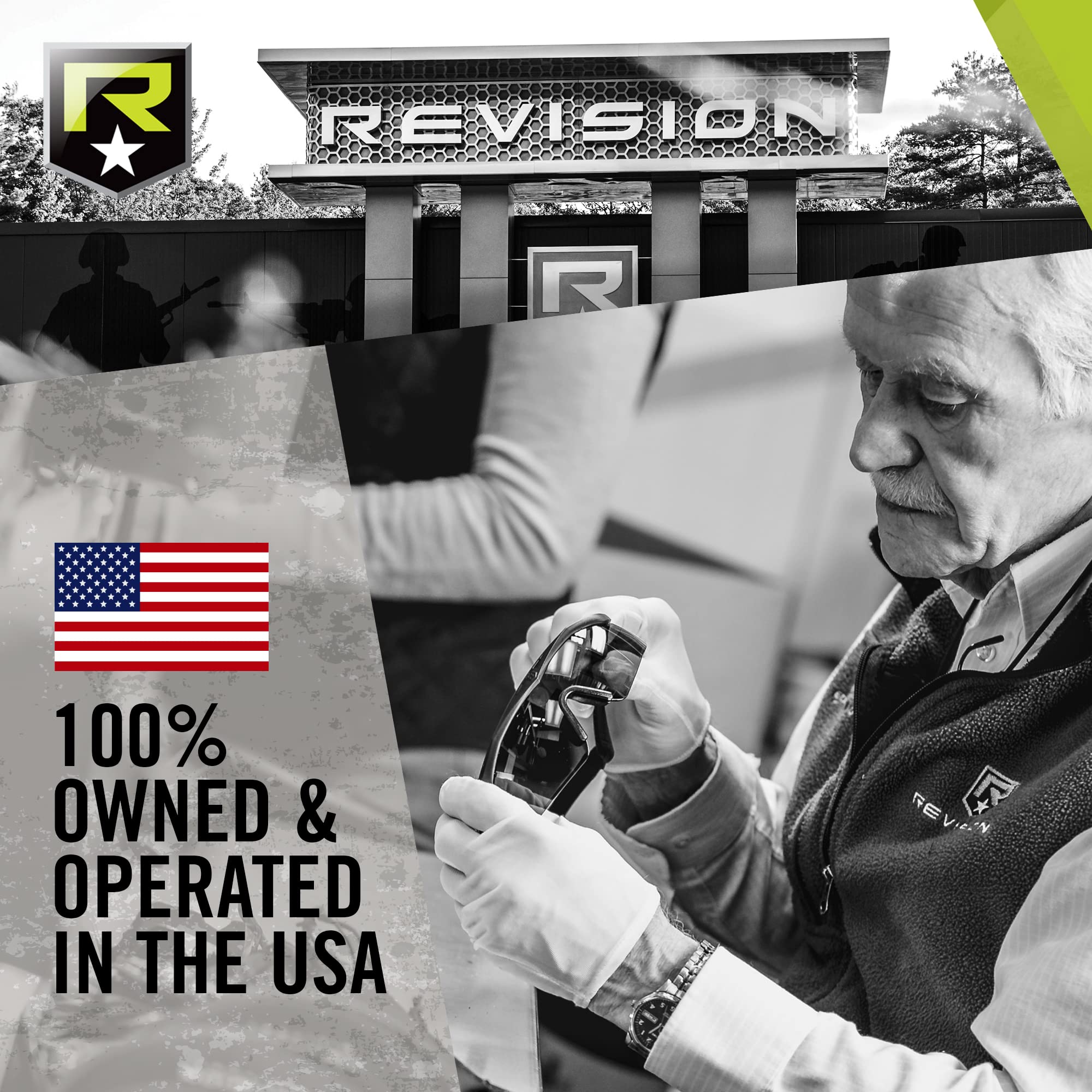 Revision Military Hellfly Ballistic Sunglasses - Tactical Safety Glasses for Shooting, Outdoor & Sports - UV Protection, Impact Resistant, ANSI Z87.1 Certified for Work & Adventure