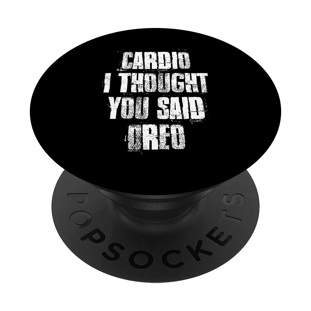 Funny Gym Fitness Workout PopSockets Swappable PopGrip - Phone Grip Stand for iPhone & Android - Perfect for Workouts, Running & Daily Use