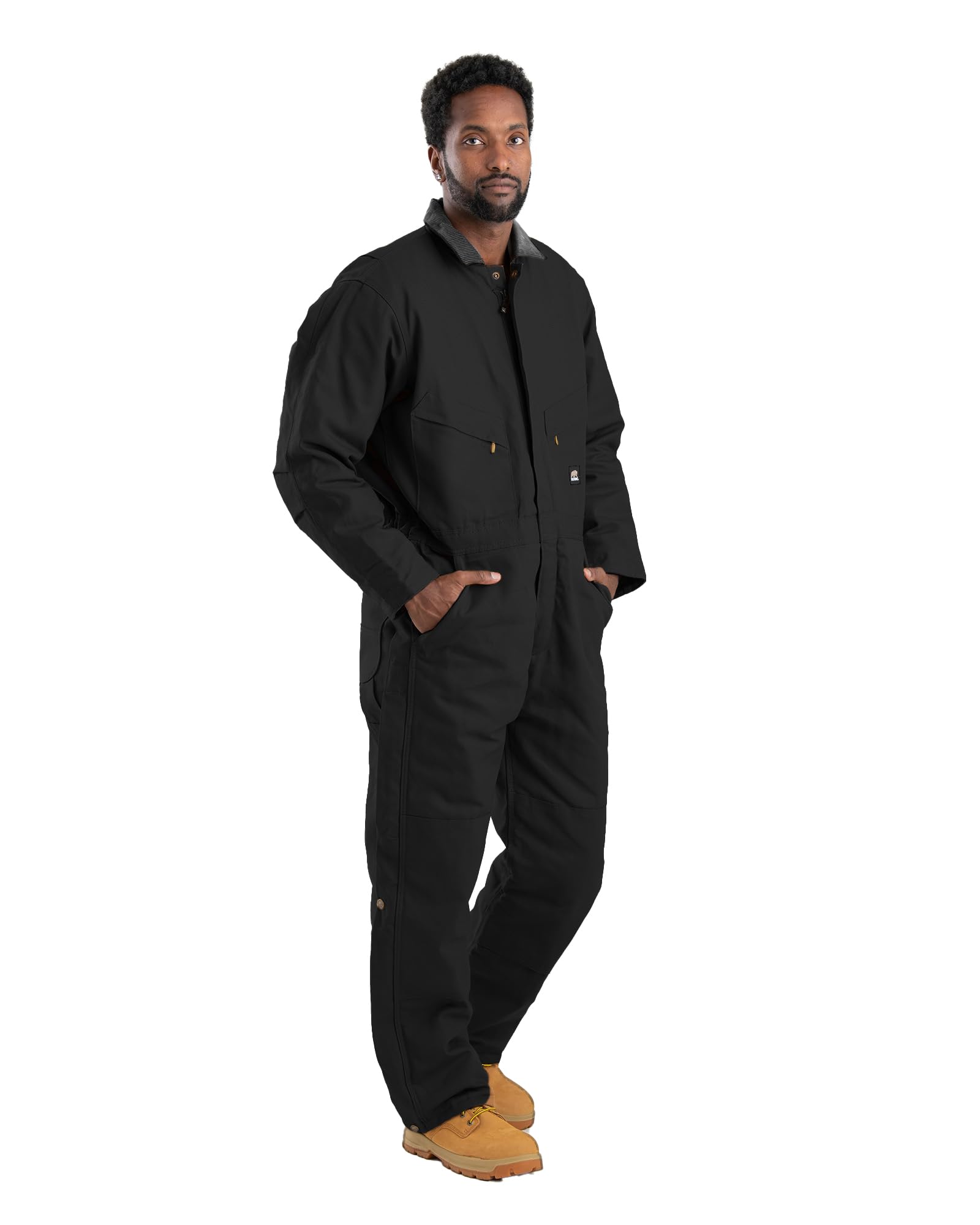 Berne Men's Heritage Duck Insulated Coverall - Heavy Duty Winter Work Bib Overalls for Hunting, Farming & Outdoor Jobs - Waterproof & Windproof