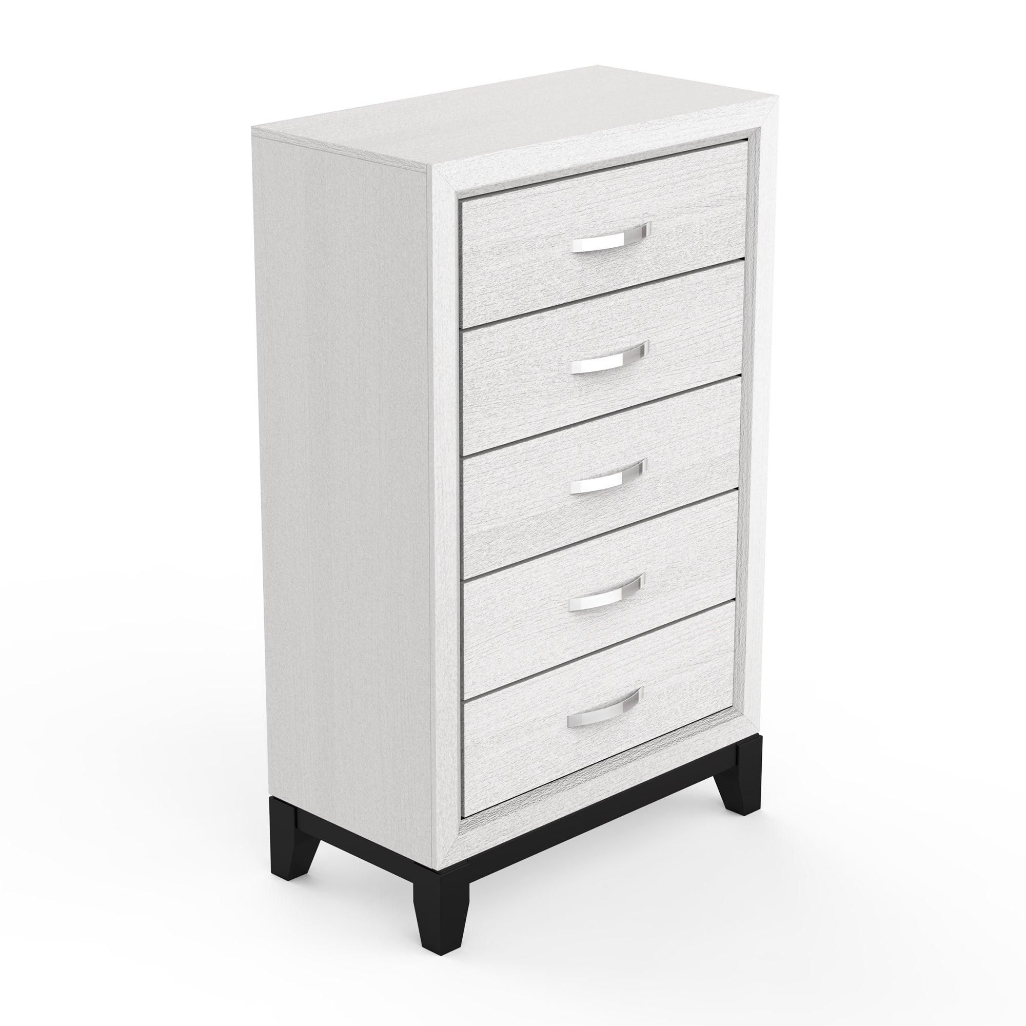 Modern 31-Inch 5-Drawer Chest for Bedroom & Living Room - Stylish Storage Solution for Clothes, Blankets, and Home Organization