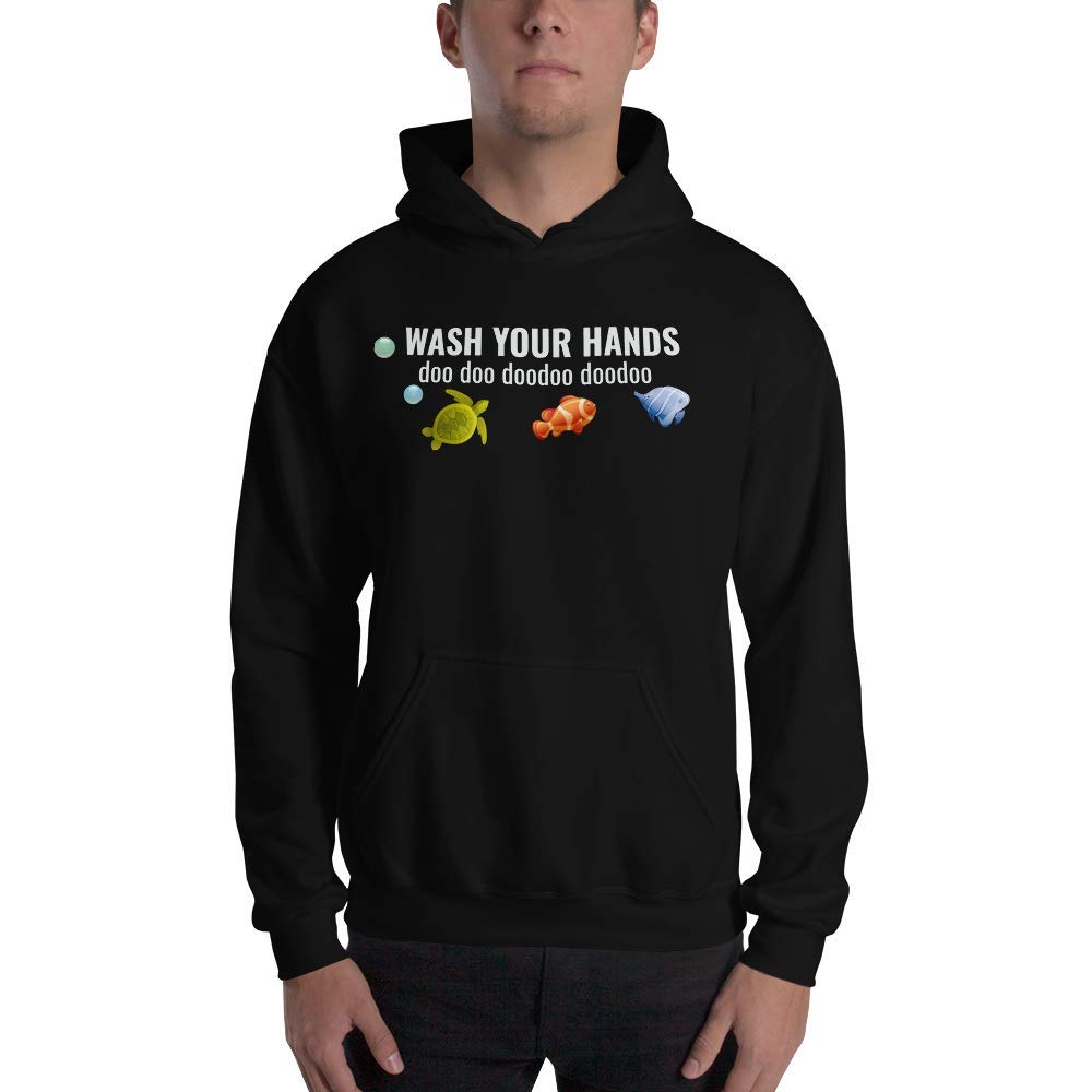 Quarantine Gifts for Friends - Social Distancing Apparel - Funny Wash Your Hands Hoodie Sweatshirt - Perfect for Pandemic Safety & Stay at Home Comfort