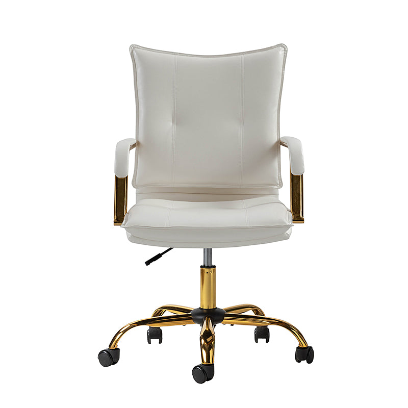Stylish Michele Vegan Leather Task Accent Chair - Modern Office & Living Room Furniture for Home & Workspace