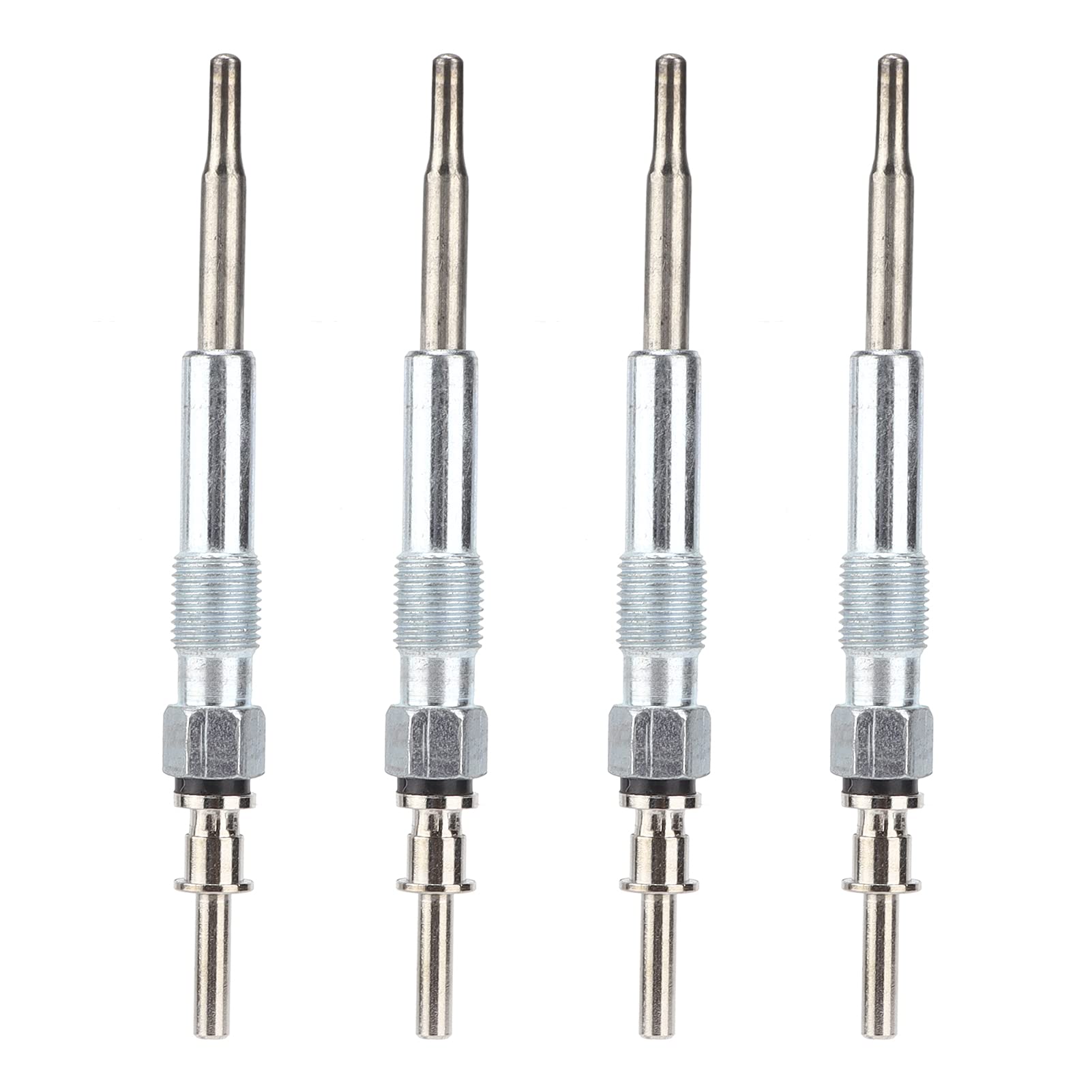 Akozon 4pcs Metal Glow Plug Heater Replacement for BMW 1 Series E81 E87 (2003-2011) - Compatible with Part# 12237786869 | Engine Warm-Up & Cold Weather Starting Solution