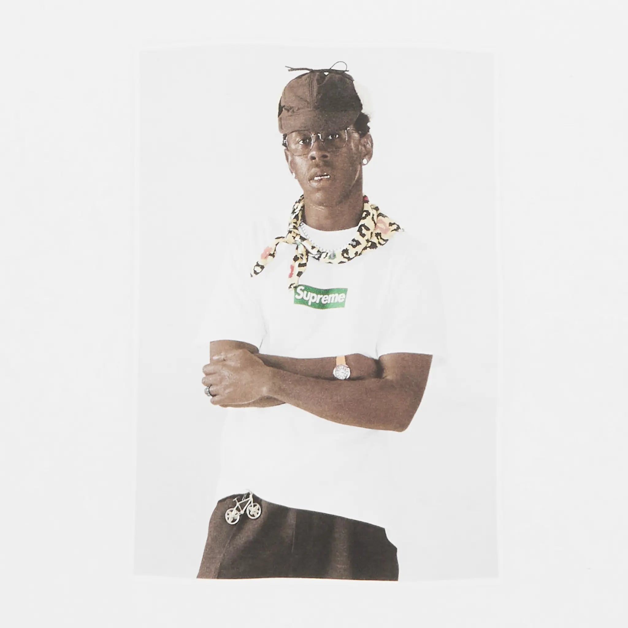 Supreme Tyler The Creator Graphic White T-Shirt - Official Merch for Streetwear & Hip Hop Fans - Perfect for Concerts, Casual Wear & Urban Fashion