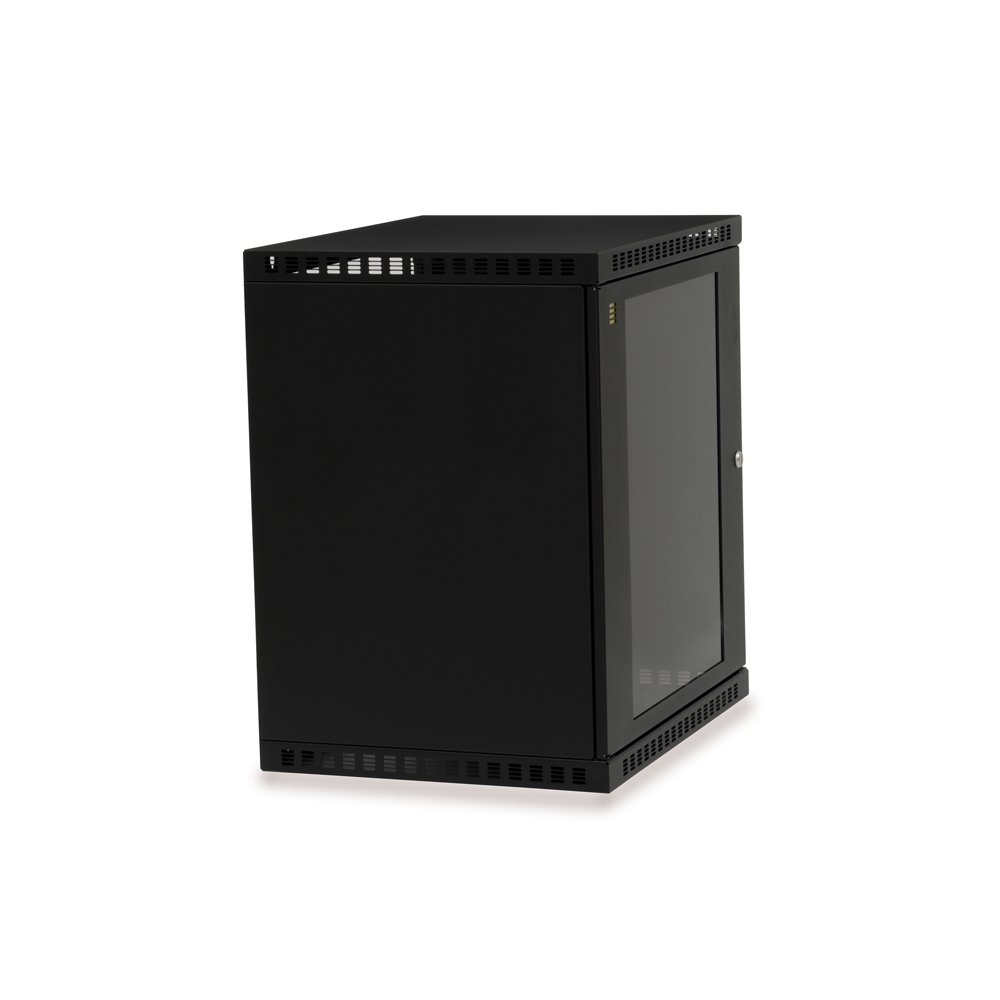 12U Shallow Wall Mount Cabinet - Perfect for Home & Office Network Racks