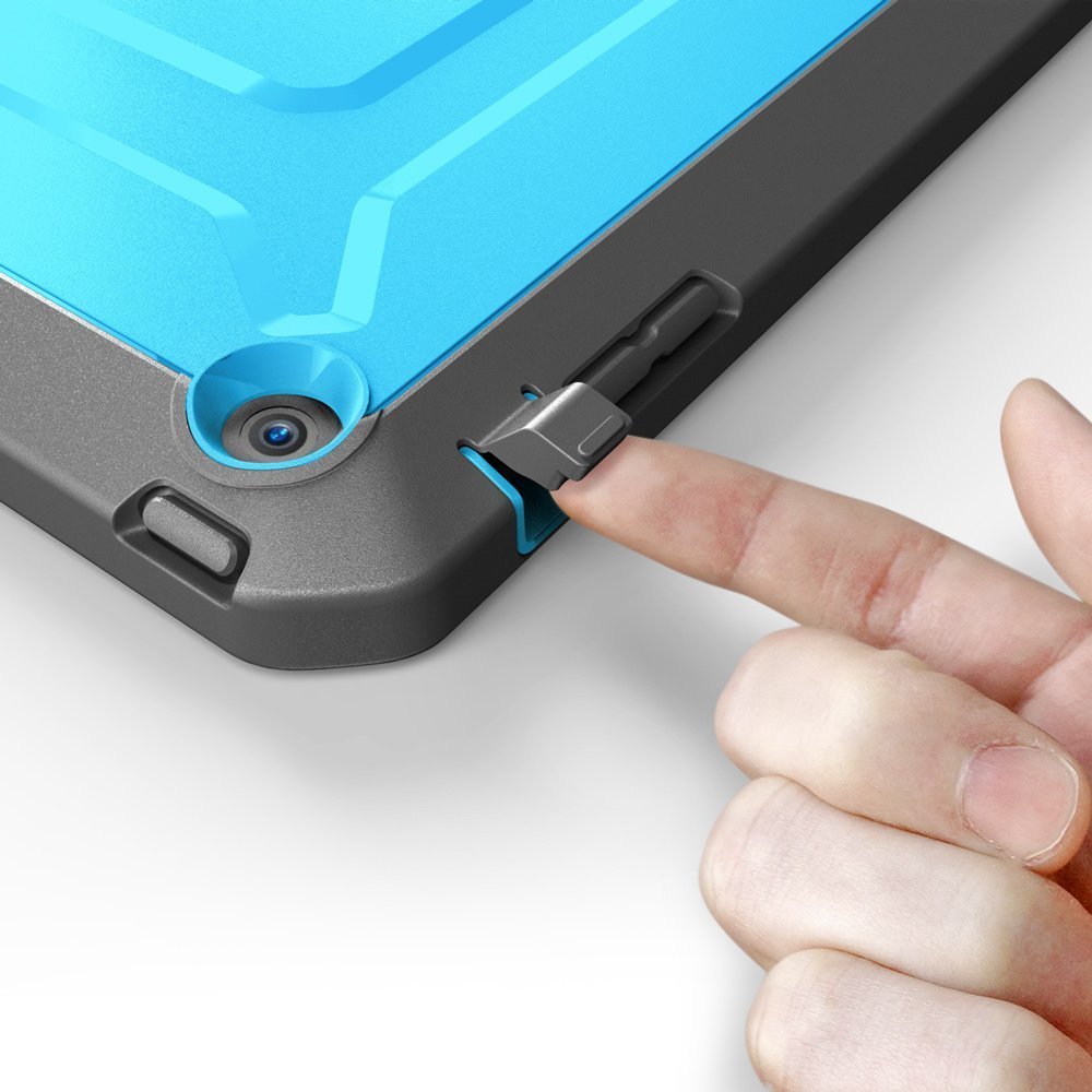 SUPCASE Heavy Duty Beetle Defense Series Rugged Hybrid Protective Case for iPad Air - Built-in Screen Protector, Shockproof Full-Body Cover (Blue/Black) | Perfect for Outdoor Adventures, Travel & Daily Protection | Not Compatible with iPad Air 2