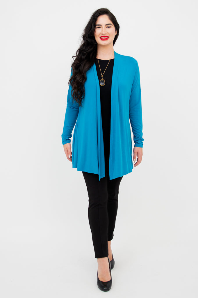Chopra Jacket for Men & Women - Lightweight Bamboo Fabric with Wave Design - Perfect for Yoga, Travel & Outdoor Activities