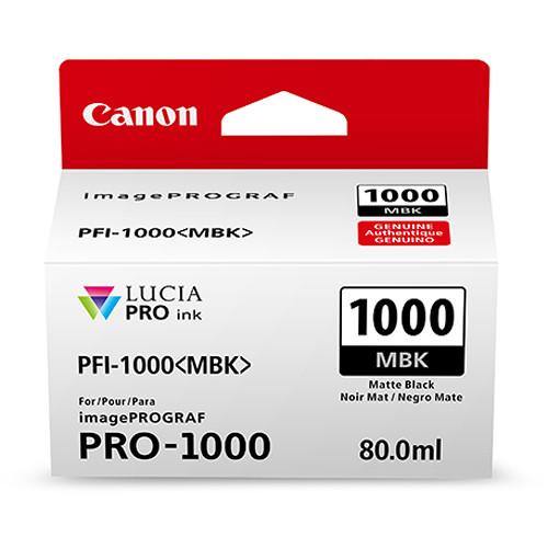 Canon PFI 1000 MBK LUCIA PRO Matte Black Ink Tank (80ml) - High-Quality Printer Ink for Canon PRO-1000 - Perfect for Photo Printing, Art Reproduction & Professional Graphics