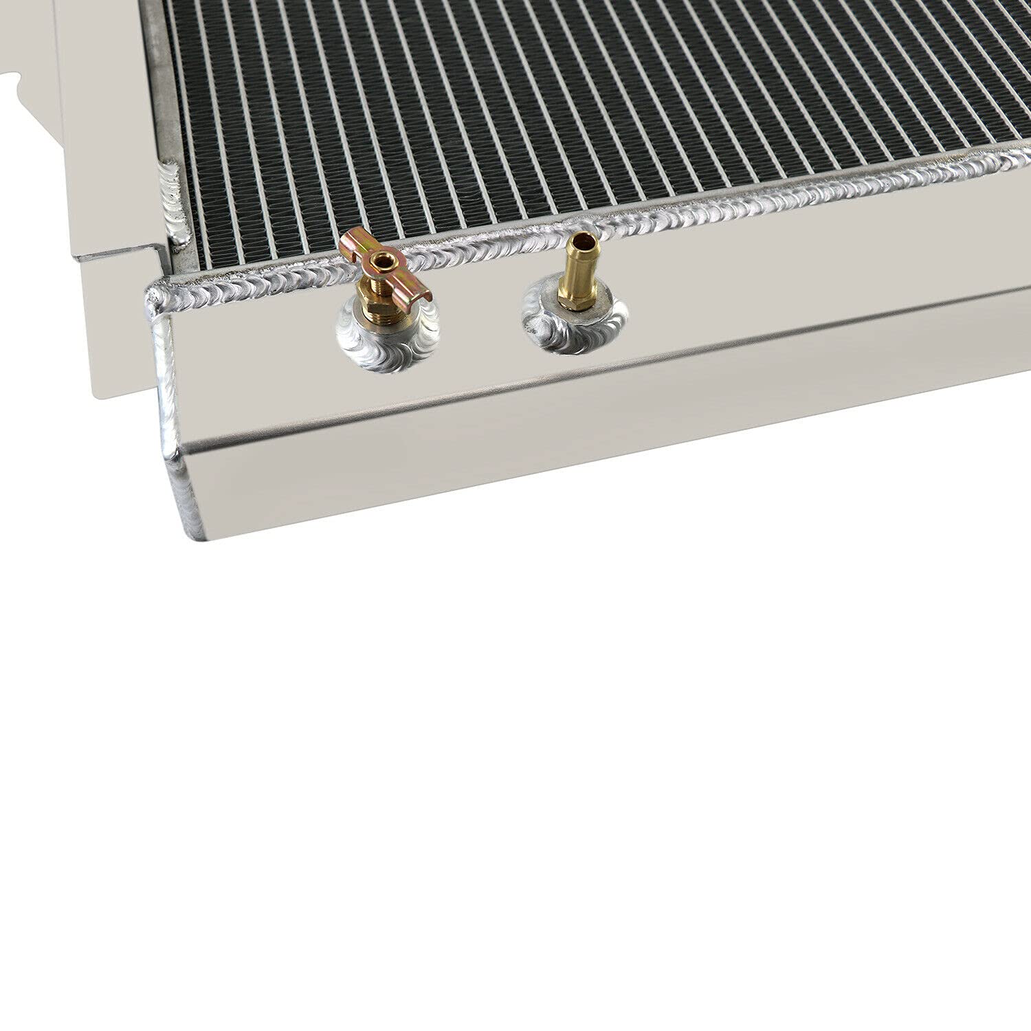 1979-1993 Dodge D150 D250 D350 W150 W250 Ramcharger 3 Row All Aluminum Radiator with Shroud Fan & Thermostat Relay Kit - Heavy Duty Cooling System for Off-Road, Towing & High-Performance Driving