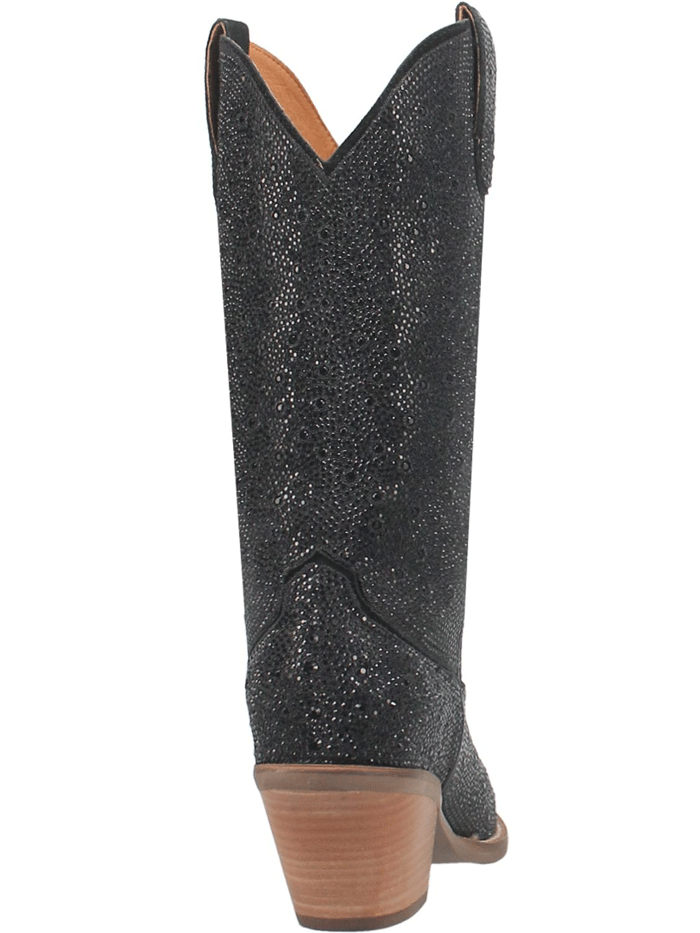 Dingo DI570 BK Women's Silver Dollar Fashion Western Boots - Black Cowgirl Boots for Country Dancing, Rodeo & Western Style Outfits