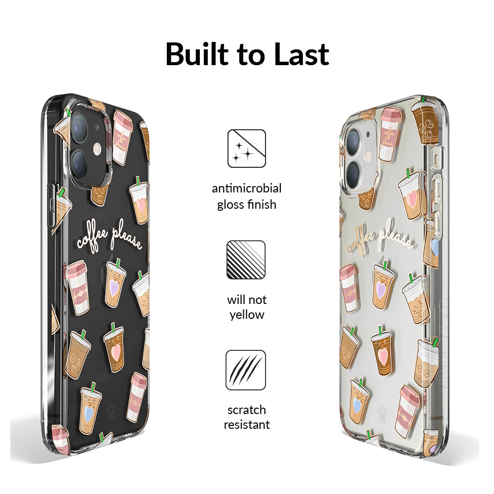 Premium Coffee First iPhone Case - Stylish & Durable Phone Cover for iPhone [Models] - Perfect for Coffee Lovers, Office Use & Daily Protection