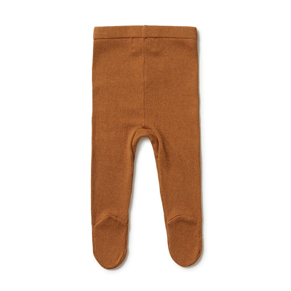 Cozy Knitted Baby Leggings with Feet - Soft & Warm Infant Footed Pants for Playtime, Sleep & Winter Outfits