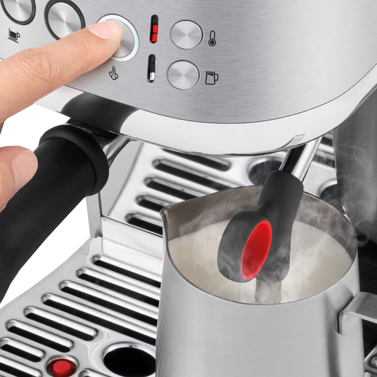 Breville Bambino Plus Automatic Espresso Machine - Stainless Steel, Fast Heat Up, Milk Frother (Damson Blue) | Perfect for Home Baristas & Coffee Lovers - Compact Design for Small Kitchens & Office Use