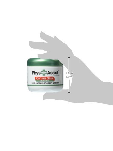 PhysAssist Soothing Foot & Leg Cream - 3 Pack (4 oz Each) for Dry, Cracked Feet Relief - Perfect for Post-Workout Recovery & Nighttime Foot Care
