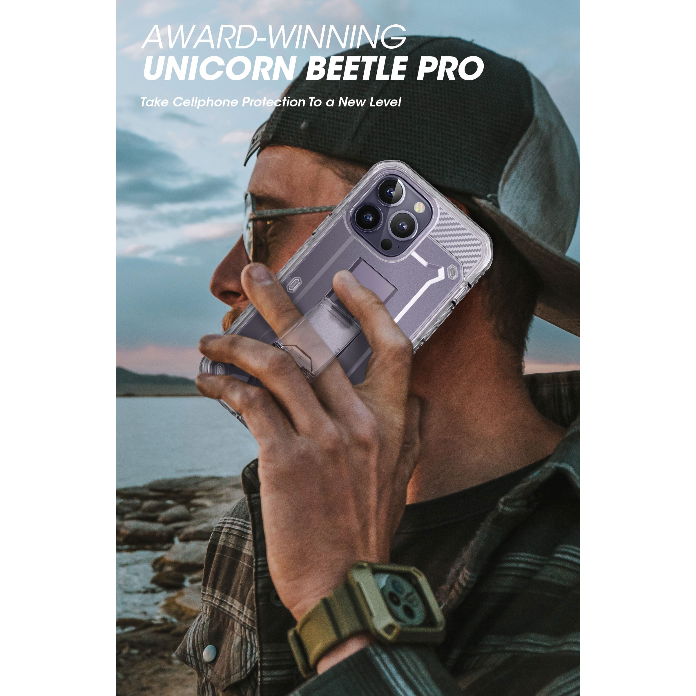 iPhone 14 Pro Max 6.7 Inch Unicorn Beetle PRO Rugged Case - Clear Protective Cover with Military-Grade Drop Protection | Perfect for Outdoor Adventures, Construction Work & Extreme Sports
