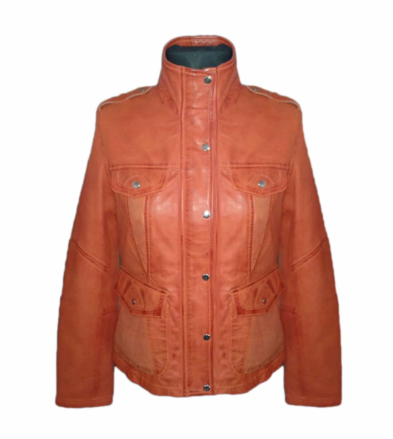 Women's Real Lambskin Motorcycle Leather Jacket - Brown Biker Jacket for All Sizes | Perfect for Riding, Fashion & Outdoor Adventures