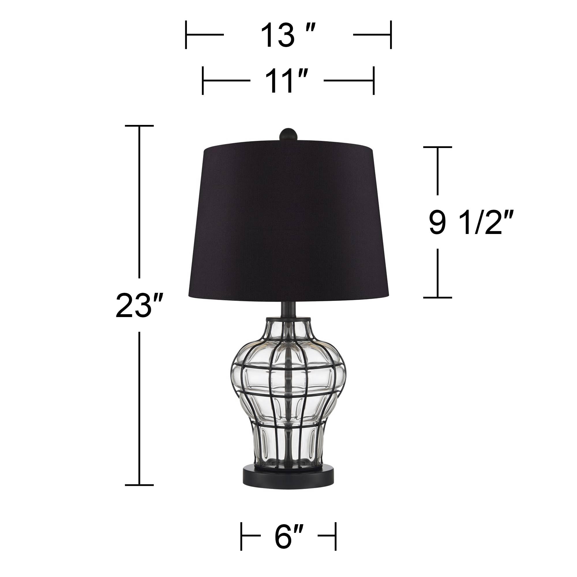 360 Lighting Hudson Rustic Coastal Accent Table Lamps - Set of 2, 23