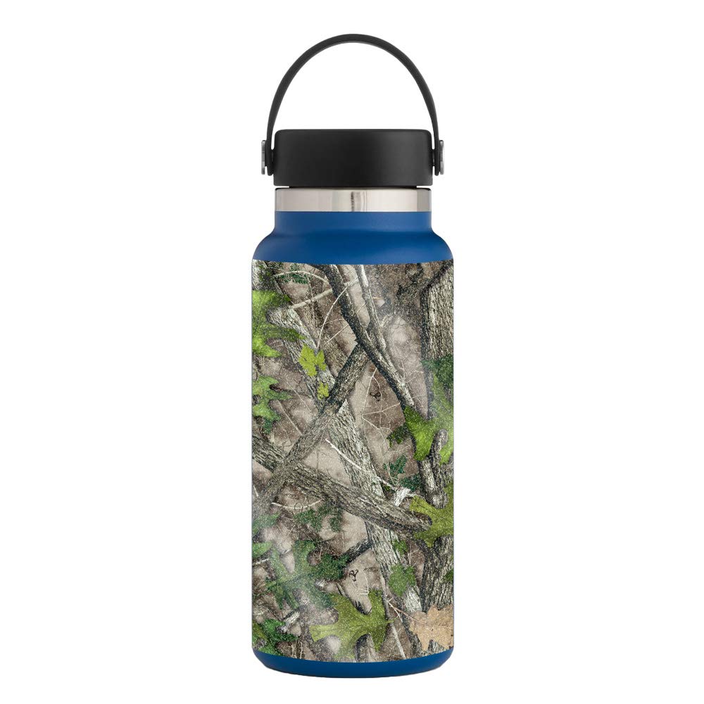 MightySkins Glossy Glitter Protective Skin Cover for Hydro Flask 32 oz Wide Mouth Water Bottle - HTC Green | Durable High-Gloss Sparkle Finish | Easy to Apply, Remove & Change Styles | Made in USA | Perfect for Gym, Hiking, Travel & Everyday Use