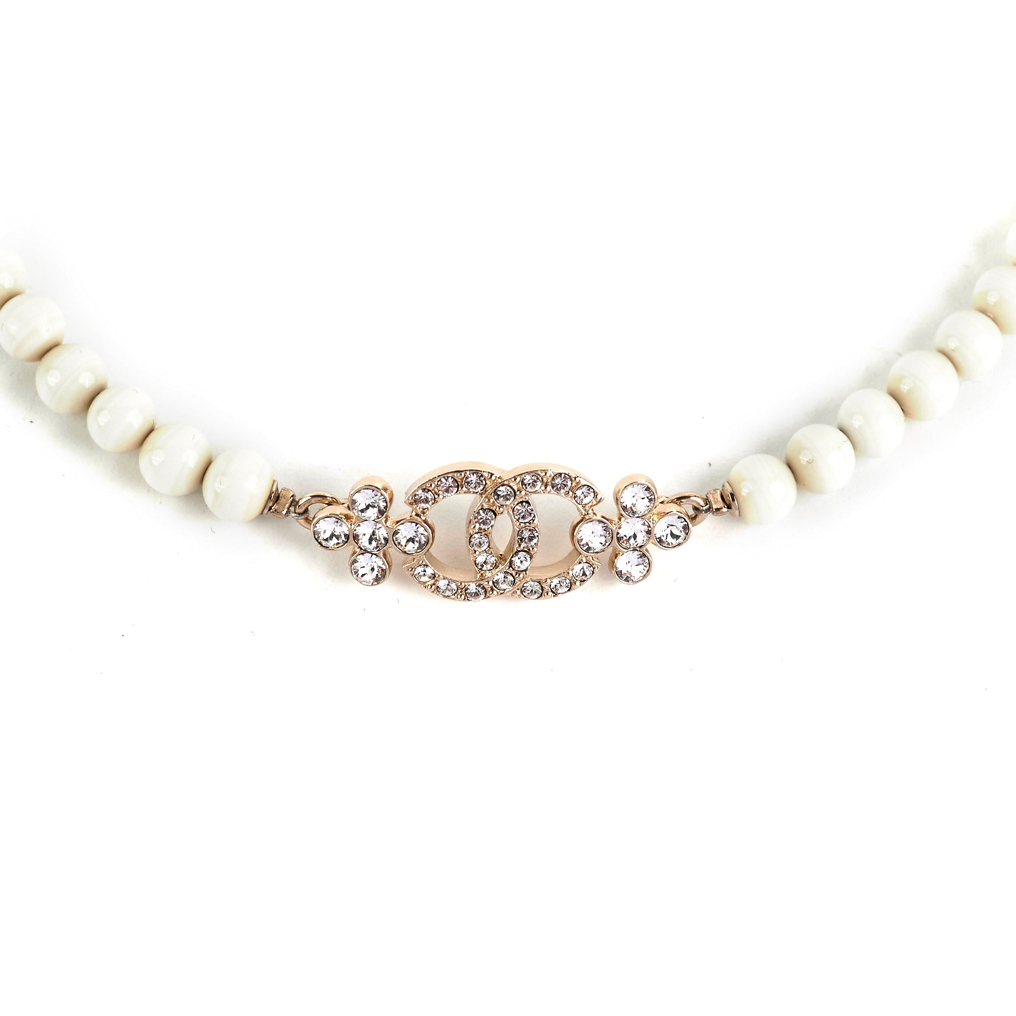 Chanel CC Logo Choker Necklace - Fashion Costume Jewelry for Women, Elegant Layering Piece for Party & Evening Wear
