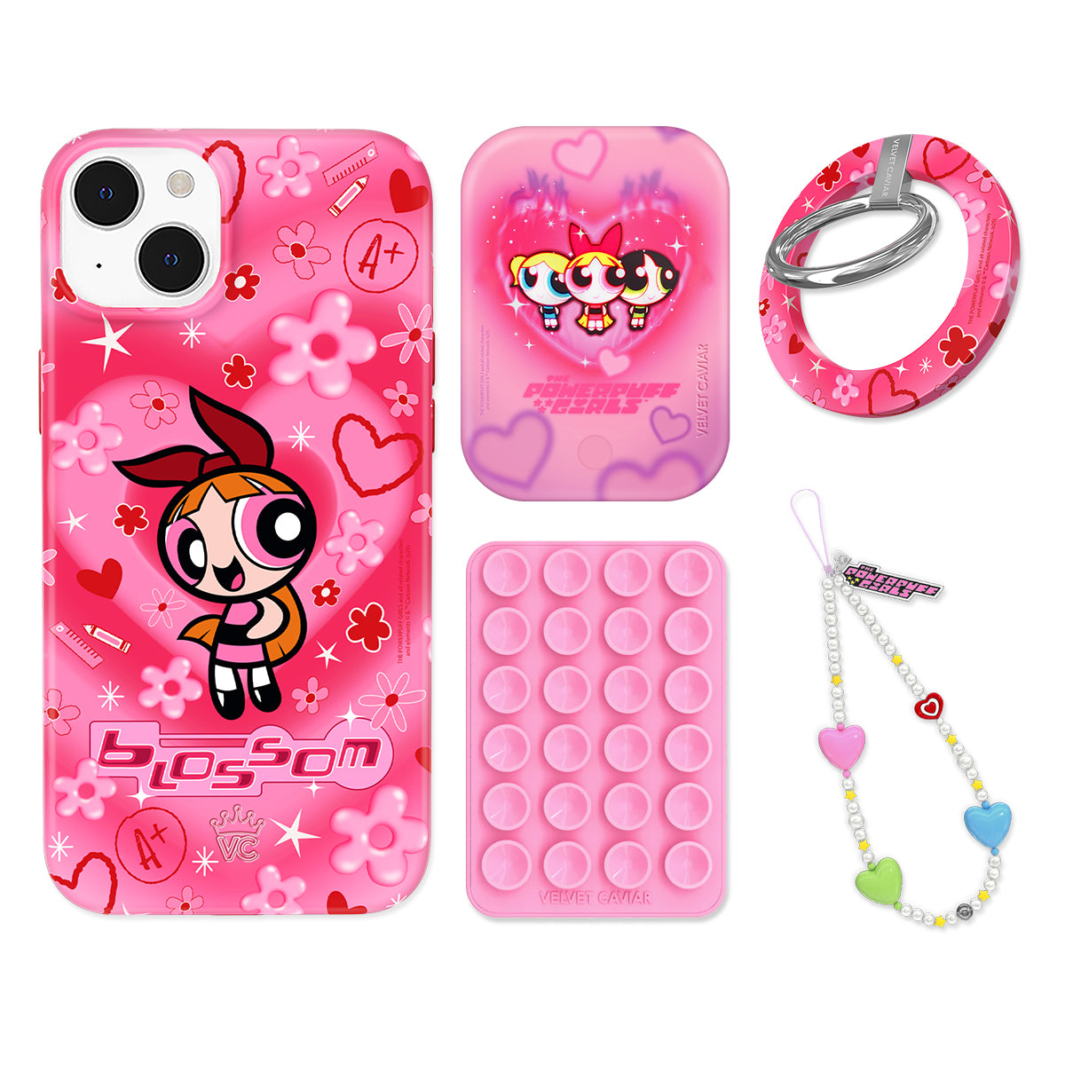 Powerpuff Girls Blossom iPhone Case with Grip - Cute Cartoon Character Phone Cover for iPhone 13/14/15 Pro Max - Perfect for Kids, Teens & Fans - Great for School, Work & Everyday Use