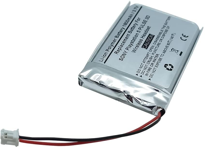 1800mAh PS5 Pulse 3D Headset Battery - Replacement for Sony CFI-ZWD1 - Gaming Accessory