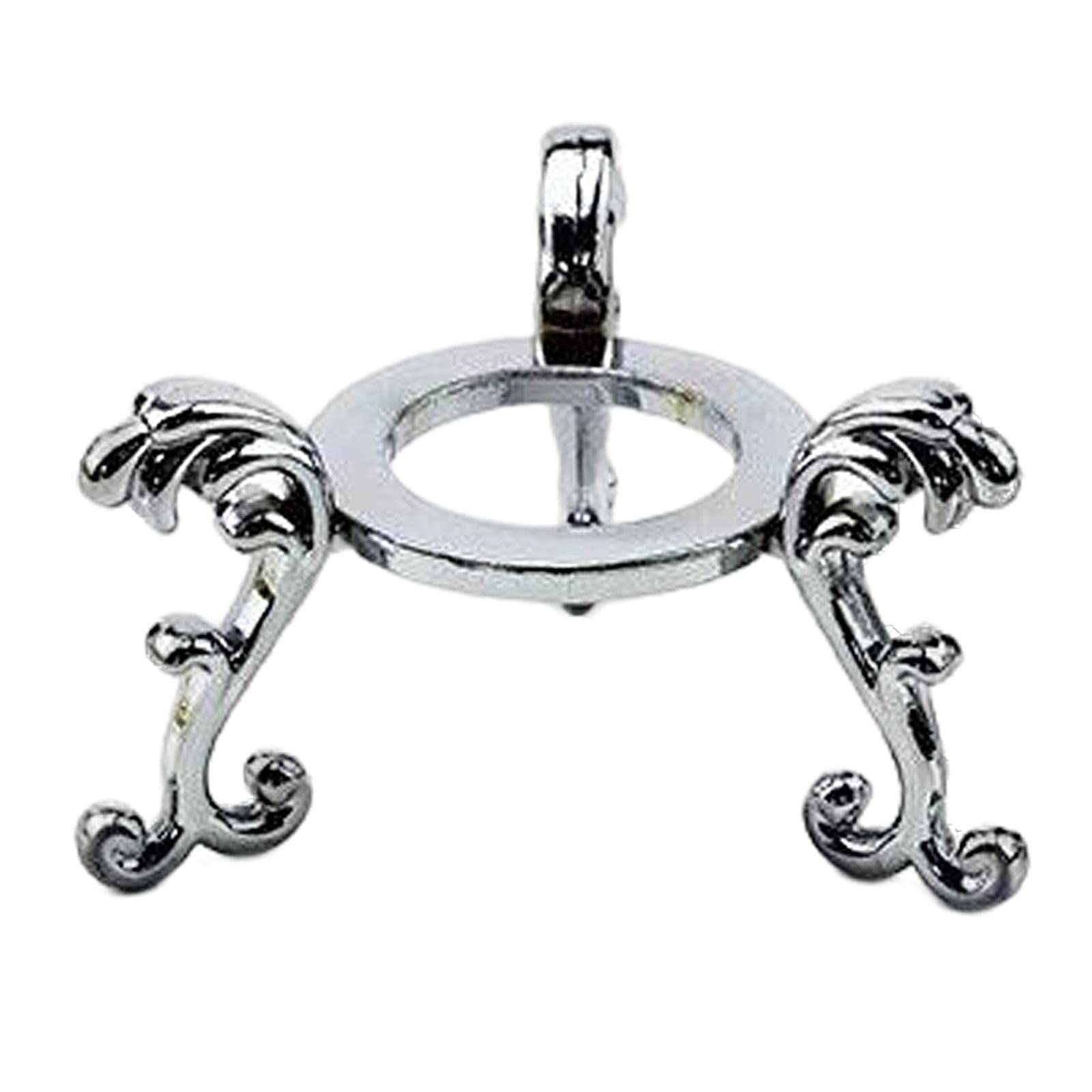 Silver Marble Stand Holder - Decorative Sphere Base for Crystal Balls, Minerals & Specimens - Perfect for Displaying Marbles, Gemstones & Collectibles in Home, Office or Gift Showcase