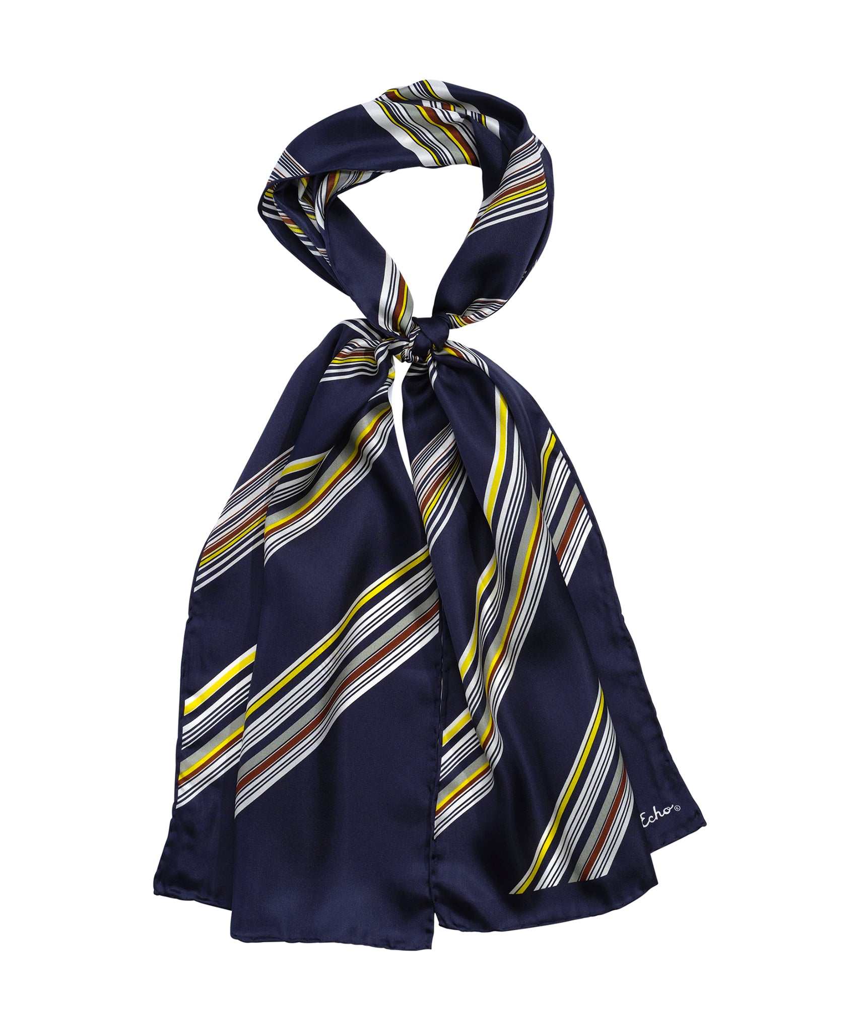 Elegant Ribbon Candy Silk Scarf - Soft & Luxurious Fashion Accessory for Women - Perfect for Parties, Weddings & Everyday Style