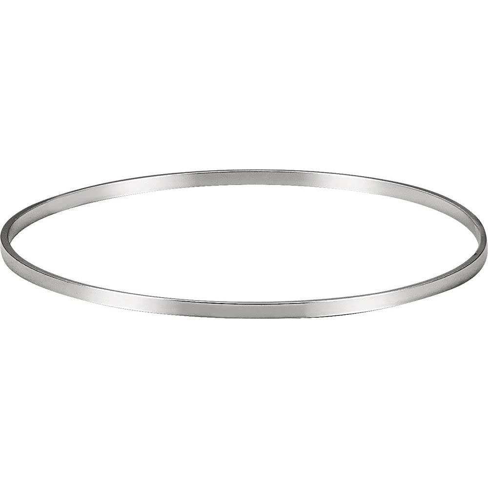 Sterling Silver 2.25mm Bangle Bracelet for Women - Elegant Fine Jewelry Gift for Her, Anniversary, Birthday (7.75 Inch) - Perfect for Everyday Wear, Date Nights & Special Occasions