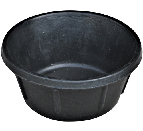 3 Pack of 1/2 Gallon (2 Quart) Rubber Feed Pans - Durable Pet Food Bowls for Dogs, Cats, Livestock - Perfect for Feeding, Watering, and Outdoor Use