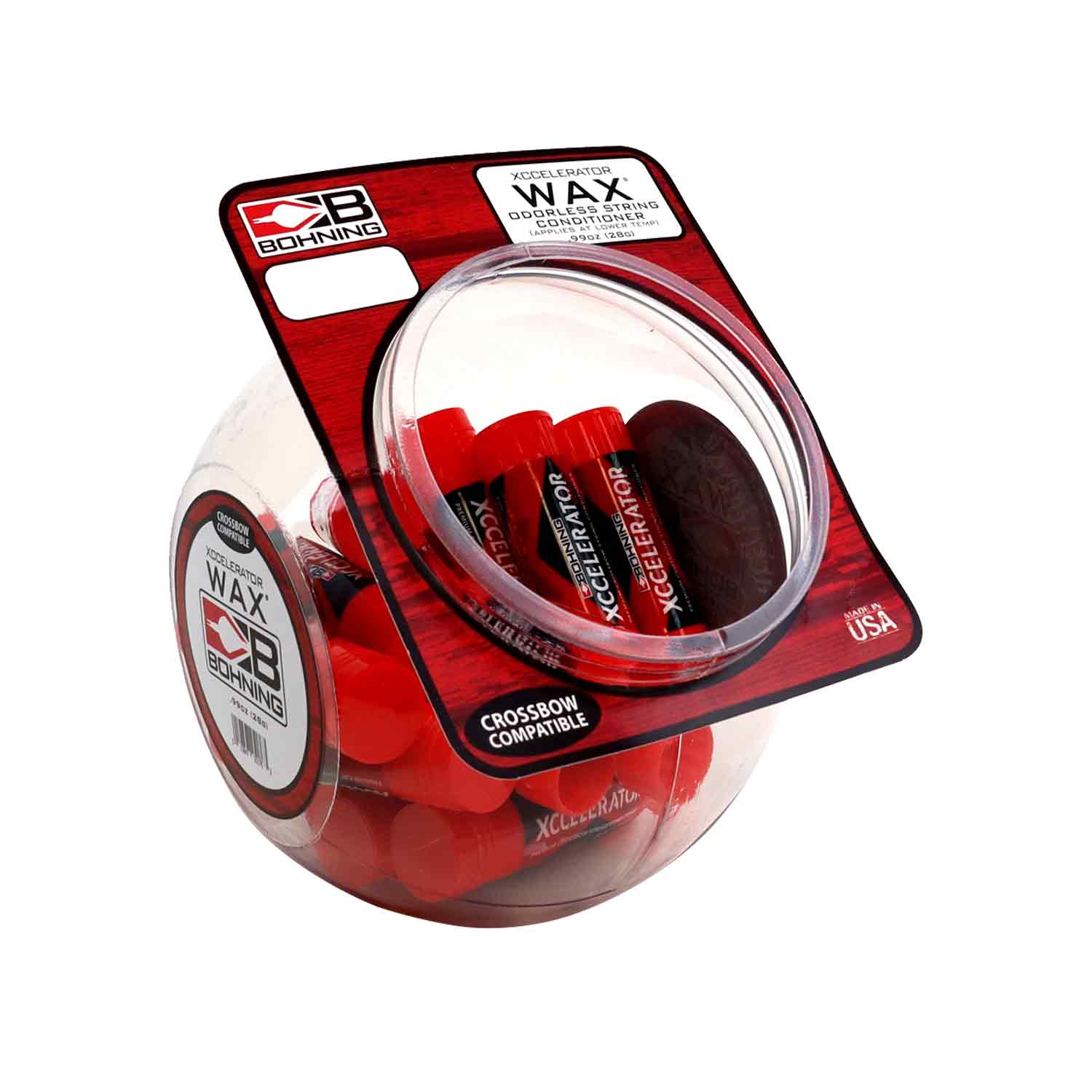Bohning Xccelerator Wax Fish Bowl - 16 Pack | High Performance Bow Wax for Archery & Hunting | Perfect for Outdoor Sports and Target Practice