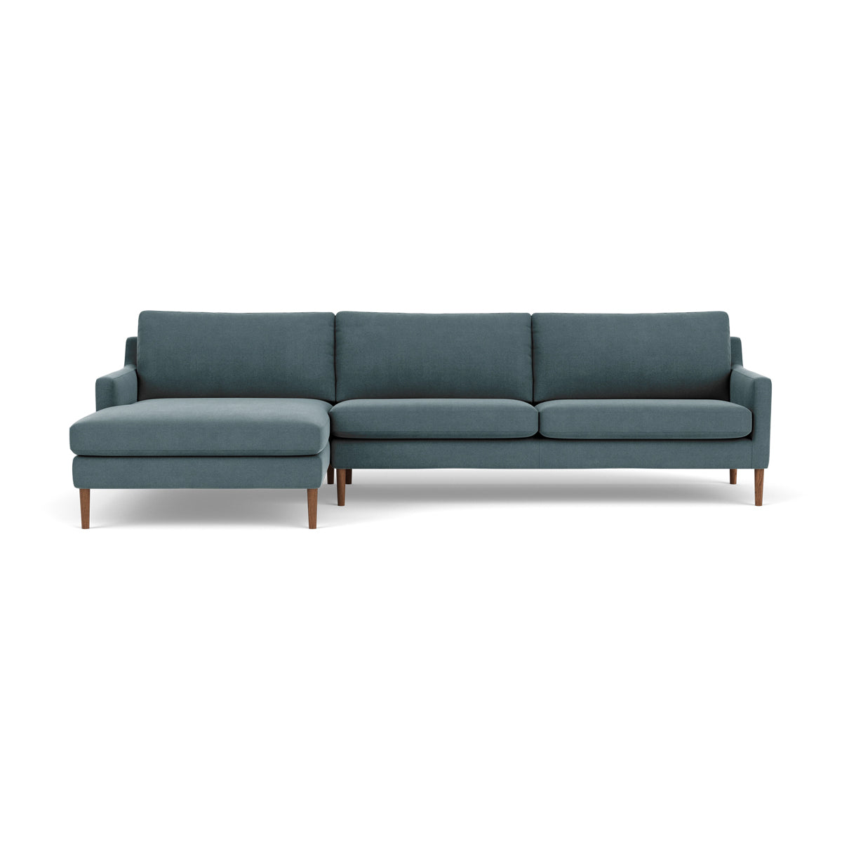Astha Fabric Left Chaise Sofa - Modern L-Shaped Sectional Couch with Reversible Design for Living Room, Lounge & Home Theater Comfort